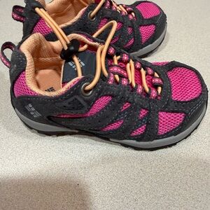 Columbia Kids' Fuchsia and Charcoal Sneakers